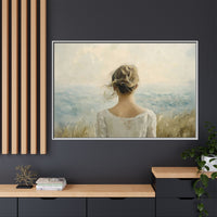 Thumbnail for Where the Sky Meets Her Canvas Wall Art with Frame