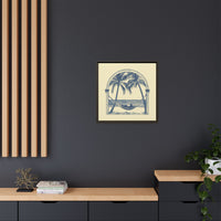 Thumbnail for Palm Retreat Hammock Canvas Wall Art with Frame