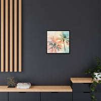 Thumbnail for Palm Glow Canvas Wall Art with Frame