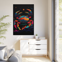 Thumbnail for Neon Tide Crab Canvas Wall Art with Frame