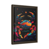 Thumbnail for Neon Tide Crab Canvas Wall Art with Frame