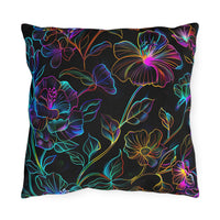Thumbnail for Glowing Garden Outdoor Throw Pillow