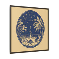 Thumbnail for Beachfire Nights Canvas Wall Art with Frame