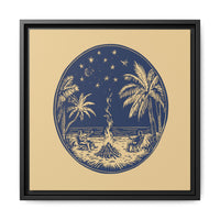 Thumbnail for Beachfire Nights Canvas Wall Art with Frame