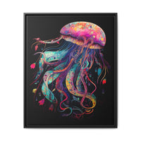 Thumbnail for Celestial Drifter Jellyfish Canvas Wall Art with Frame