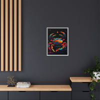 Thumbnail for Neon Tide Crab Canvas Wall Art with Frame