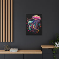 Thumbnail for Celestial Drifter Jellyfish Canvas Wall Art with Frame