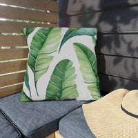 Thumbnail for Tropical Banana Leaf Outdoor Throw Pillow