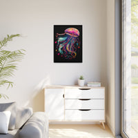 Thumbnail for Celestial Drifter Jellyfish Canvas Wall Art with Frame