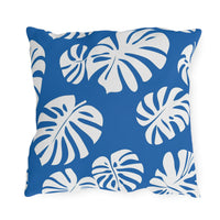 Thumbnail for Monstera Marina Outdoor Throw Pillow