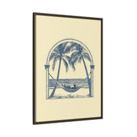 Thumbnail for Palm Retreat Hammock Canvas Wall Art with Frame