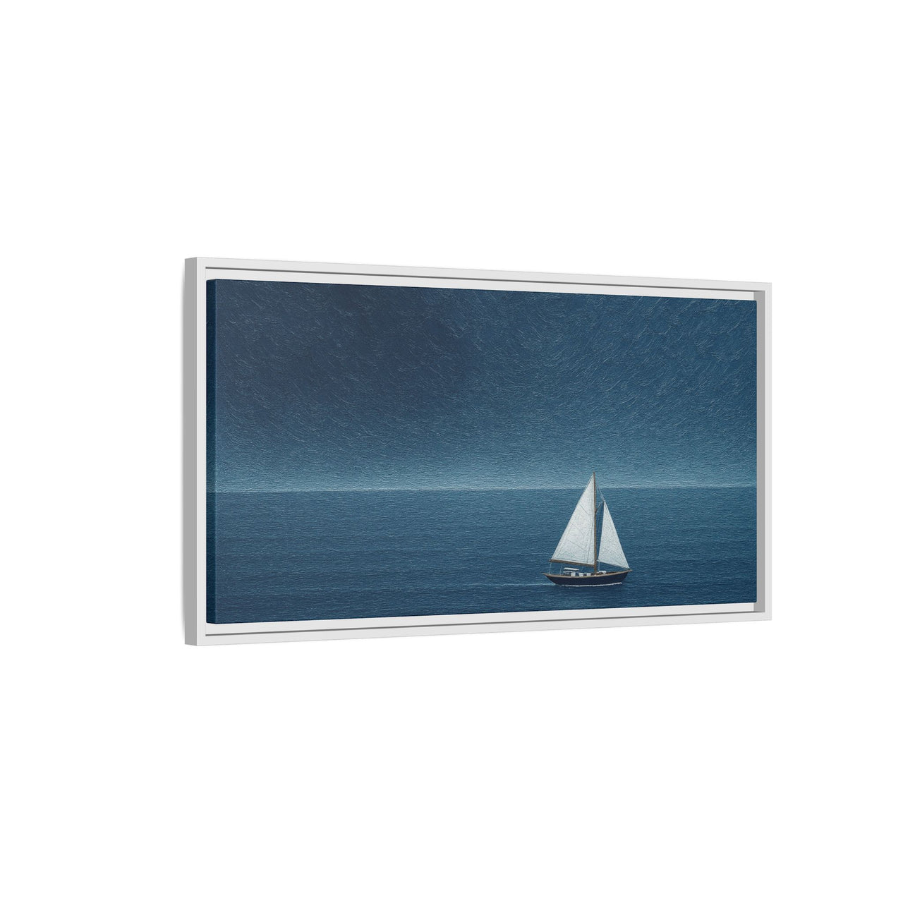 Sail Into Stillness Canvas Wall Art with Frame