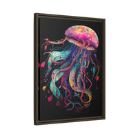 Thumbnail for Celestial Drifter Jellyfish Canvas Wall Art with Frame