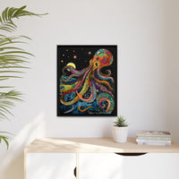 Thumbnail for Midnight Depths Octopus Canvas Wall Art with Frame