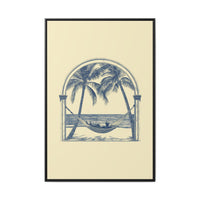 Thumbnail for Palm Retreat Hammock Canvas Wall Art with Frame