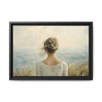 Thumbnail for Where the Sky Meets Her Canvas Wall Art with Frame