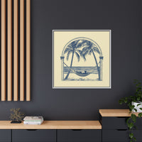 Thumbnail for Palm Retreat Hammock Canvas Wall Art with Frame
