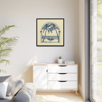 Thumbnail for Palm Retreat Hammock Canvas Wall Art with Frame