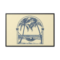 Thumbnail for Palm Retreat Hammock Canvas Wall Art with Frame