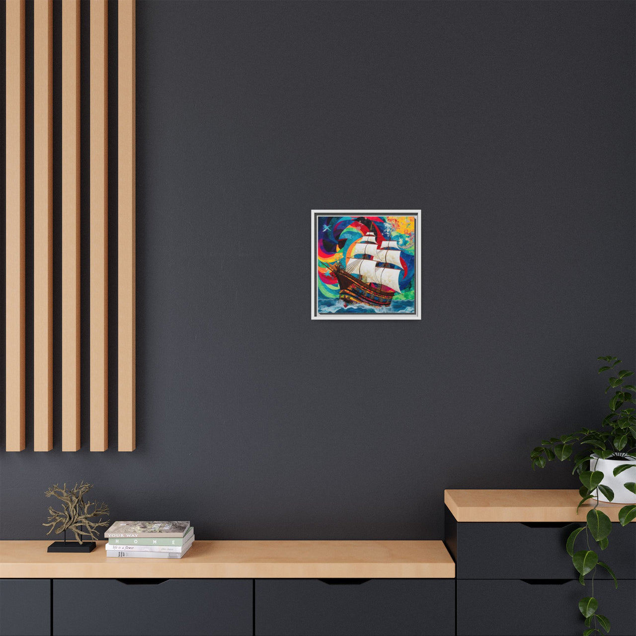 Sails of Change Canvas Wall Art with Frame