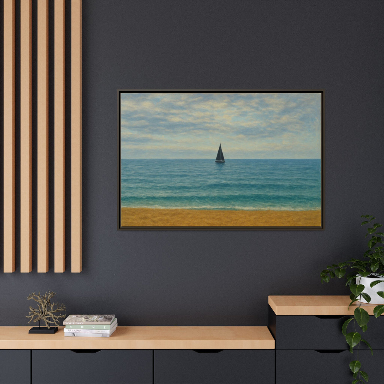 Still Waters Canvas Wall Art with Frame