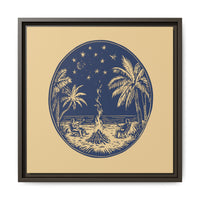 Thumbnail for Beachfire Nights Canvas Wall Art with Frame