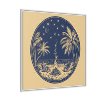 Thumbnail for Beachfire Nights Canvas Wall Art with Frame