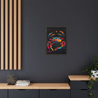 Thumbnail for Neon Tide Crab Canvas Wall Art with Frame