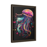 Thumbnail for Celestial Drifter Jellyfish Canvas Wall Art with Frame