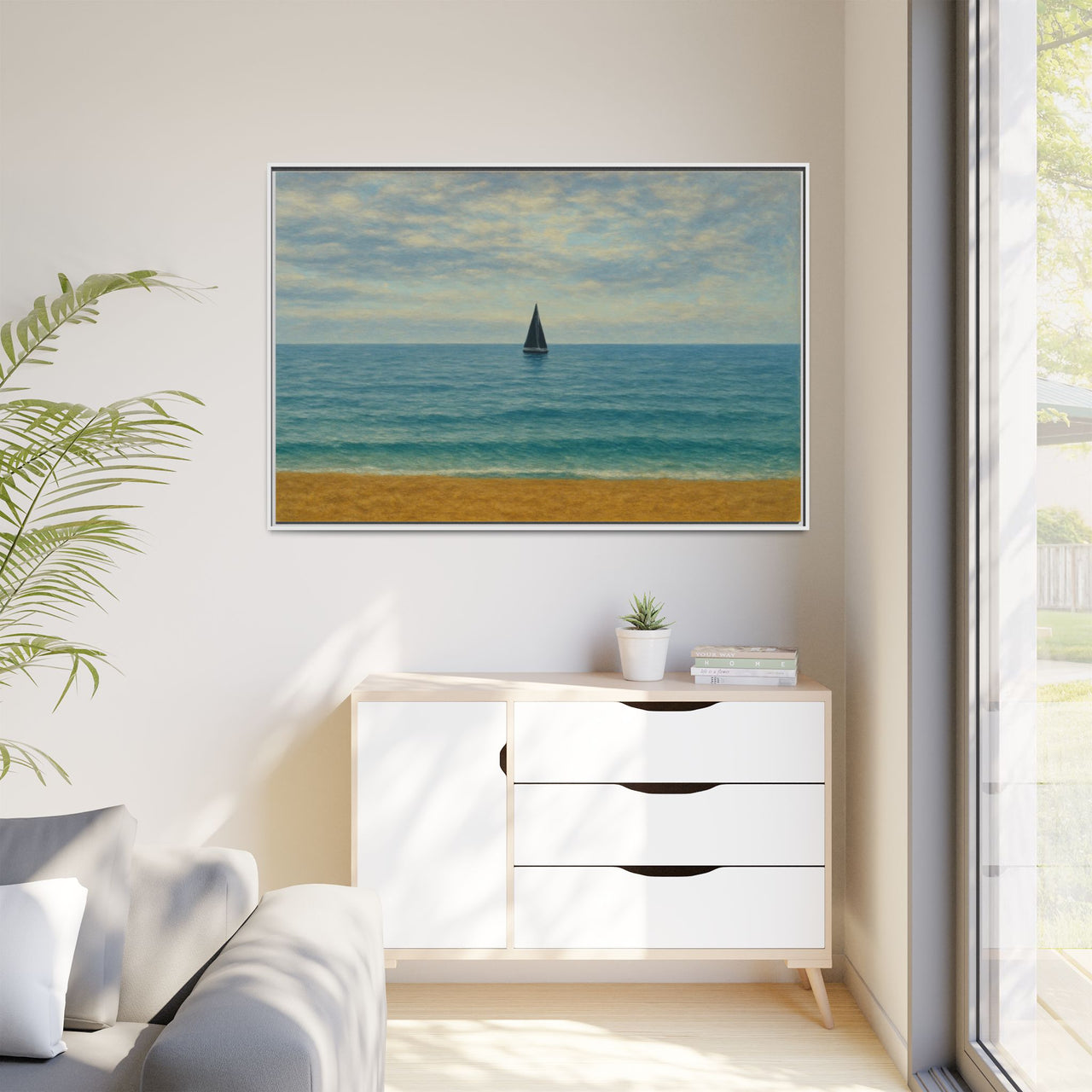 Still Waters Canvas Wall Art with Frame