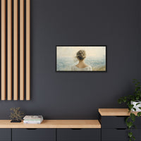Thumbnail for Where the Sky Meets Her Canvas Wall Art with Frame