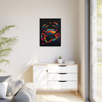 Thumbnail for Neon Tide Crab Canvas Wall Art with Frame