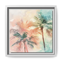 Thumbnail for Palm Glow Canvas Wall Art with Frame