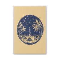 Thumbnail for Beachfire Nights Canvas Wall Art with Frame