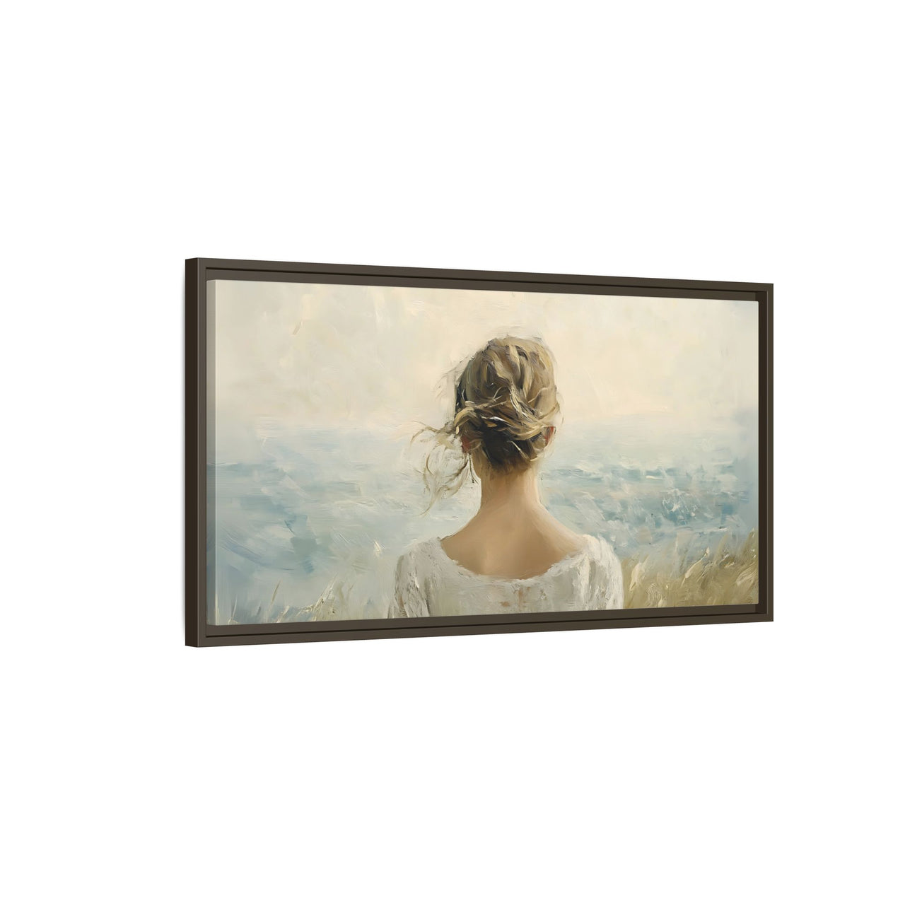 Where the Sky Meets Her Canvas Wall Art with Frame