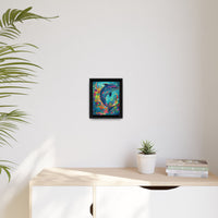 Thumbnail for Ocean Bloom Dolphin Canvas Wall Art with Frame