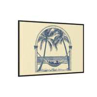Thumbnail for Palm Retreat Hammock Canvas Wall Art with Frame