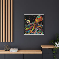Thumbnail for Midnight Depths Octopus Canvas Wall Art with Frame