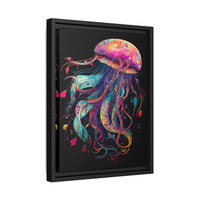 Thumbnail for Celestial Drifter Jellyfish Canvas Wall Art with Frame