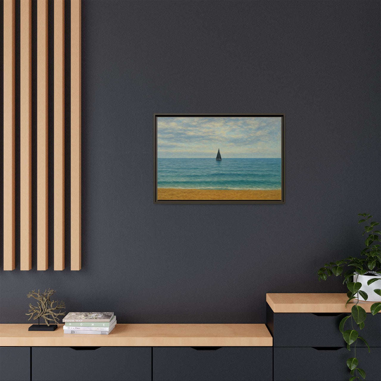 Still Waters Canvas Wall Art with Frame