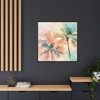 Thumbnail for Palm Glow Canvas Wall Art with Frame