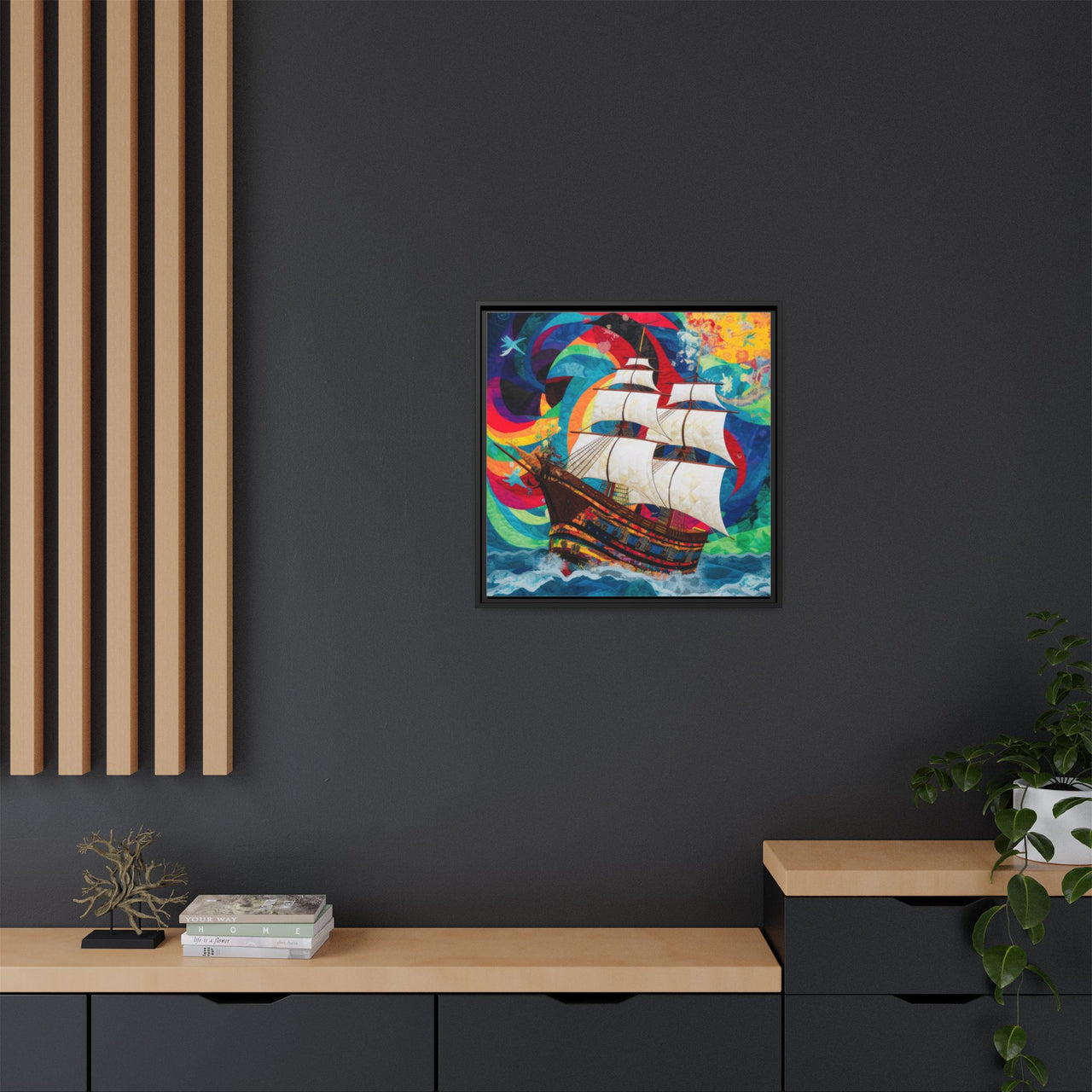 Sails of Change Canvas Wall Art with Frame