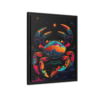 Thumbnail for Neon Tide Crab Canvas Wall Art with Frame