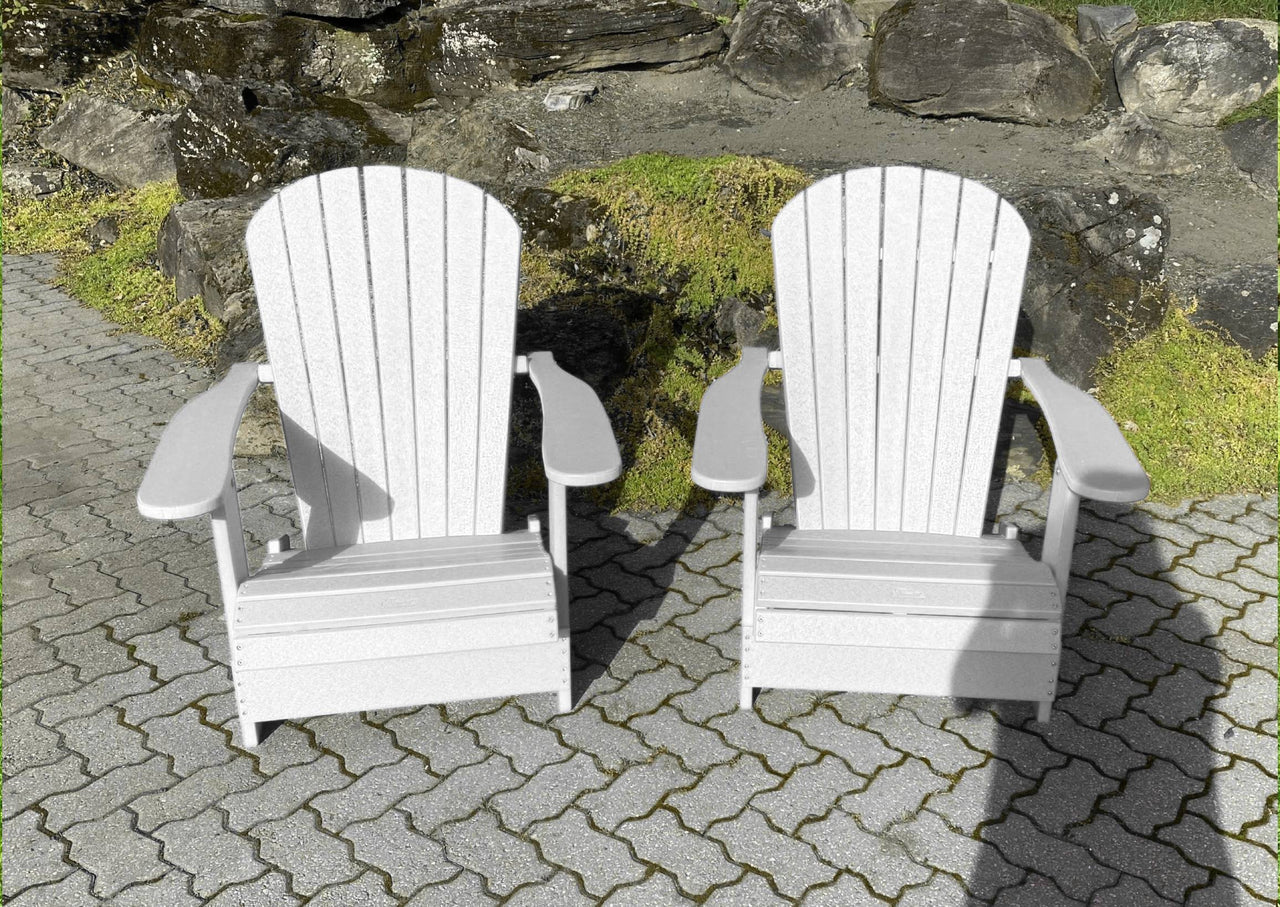 Poly-Luxe Recycled Plastic Folding Royal Adirondack Chair (Large)