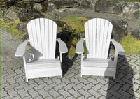Thumbnail for Poly-Luxe Recycled Plastic Folding Royal Adirondack Chair (Large)
