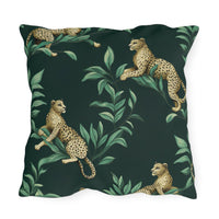 Thumbnail for Chilling Leopards Outdoor Throw Pillow