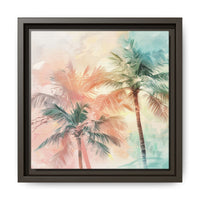 Thumbnail for Palm Glow Canvas Wall Art with Frame