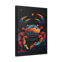Thumbnail for Neon Tide Crab Canvas Wall Art with Frame