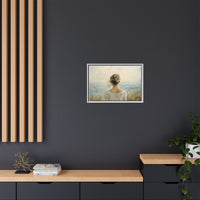 Thumbnail for Where the Sky Meets Her Canvas Wall Art with Frame