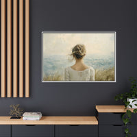 Thumbnail for Where the Sky Meets Her Canvas Wall Art with Frame